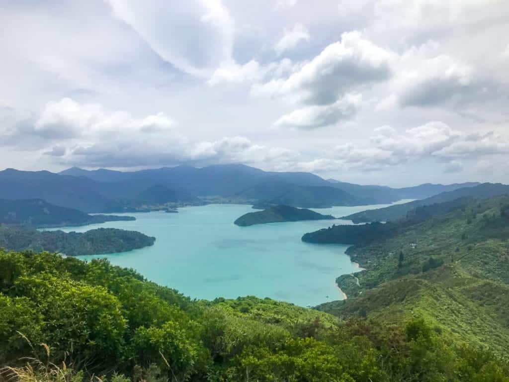A beautiful photo of Kenepuru Sound filled with lots of awesome accomodation options 