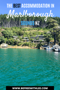 pinterest image of this article on accommodation in marlborough sounds