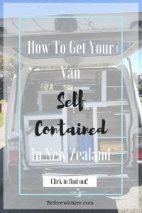 how to get your van self contained in NZ