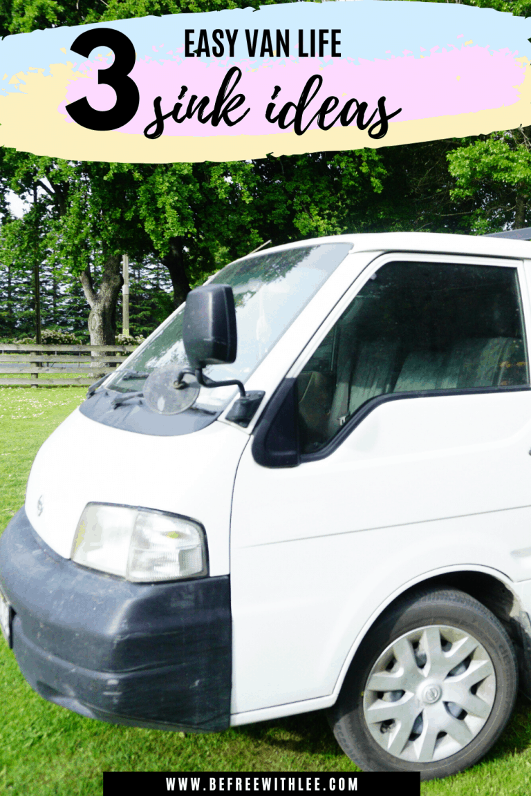 3 of the best campervan sink ideas for beginners - Life Coach For Women I Be Free With Lee