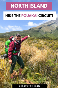 Another pinterest image of this article on the pouakai circuit