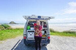 A stunning photo of me van living full time down in Invercargill a must stop on your South Island road trip!