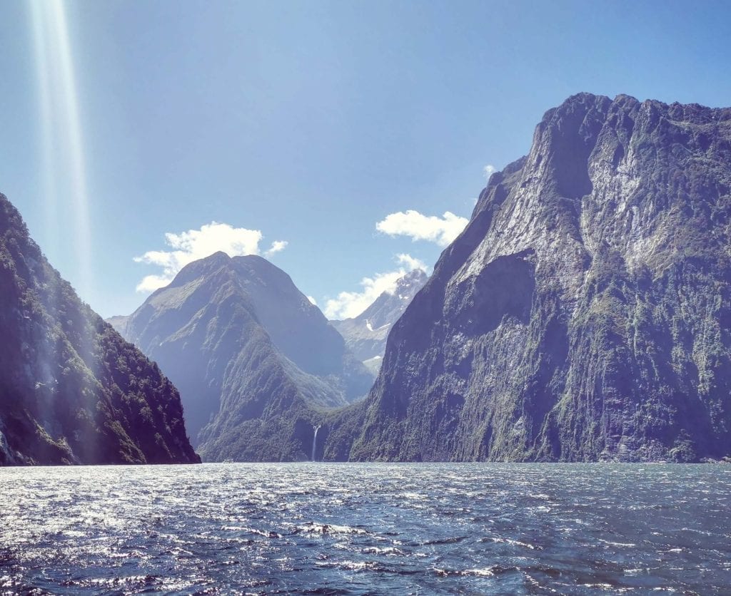 a photo of milford sound. Travelling to Milford sound is one of the best things to do in Southland 