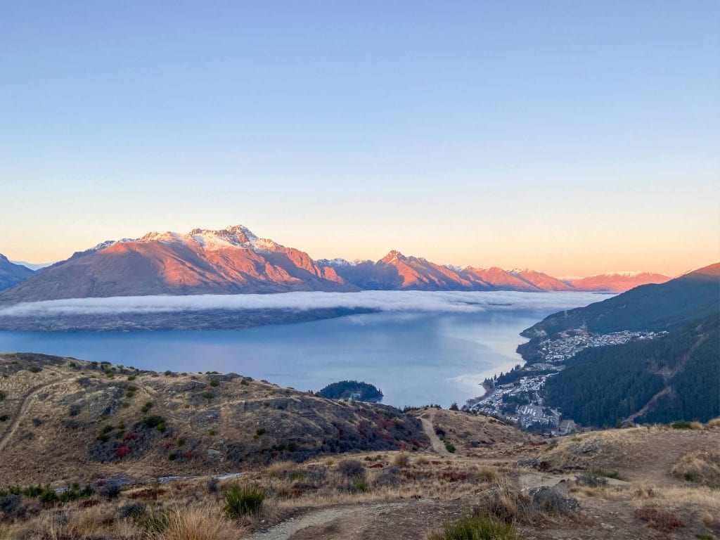 View from the Queenstown hill walk one of the best things to do in Queenstown